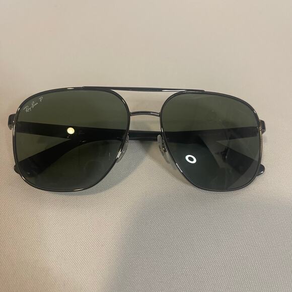 Ray Ban New in box 0RB3687 Gunmetal Green Polarized sunglasses - Picture 7 of 7